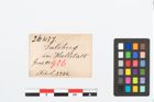 Etikett zu Bronzebrillenfibel (NHMW-PRAE-026437)